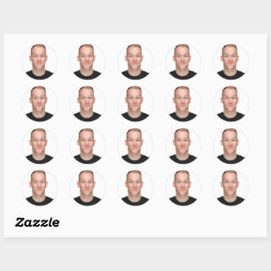 Selfie   Grappige verjaardag vrijgezellenfeest Jou Ronde Sticker