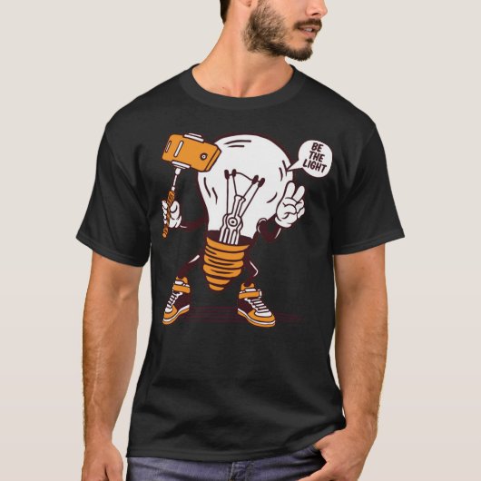 Selfie-lamp T-shirt (Voorkant)