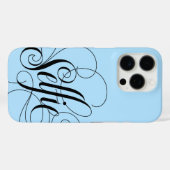 SELFIE Lettering legant ijs iets blauw Case-Mate iPhone Case (Achterkant (horizontaal))