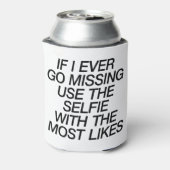 Selfie met de meest waarschijnlijke blikjeskoeler (Blikje Achterkant)