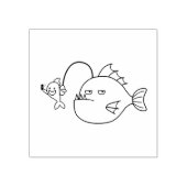 Selfie met zeeduivel 	rubberstempel (Afrduk)