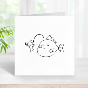 Selfie met zeeduivel  zelfinktende stempel