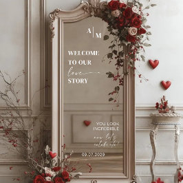 Selfie Mirror | Bruiloft Welkomstbord Decal