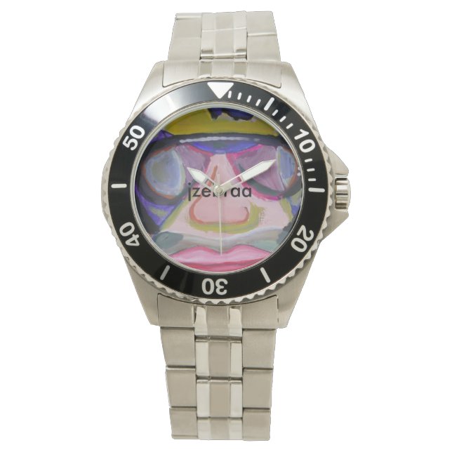 Selfie par jzebraa Classic Montre en Acier Inoxyda (devant)