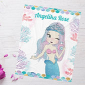 Selfie Sirène avec couverture de Coral Reef pour f