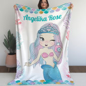 Selfie Sirène avec couverture de Coral Reef pour f