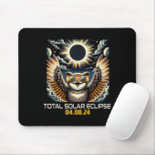 Selfie Solar Eclipse Solar Eclipse 2024 Totaliteit Muismat (Met muis)