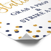 Selfie-station Pak een prop en strik een poststemp Poster (Hoek)