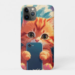 Selfie Tijd – Mooie Kittens met Telefoons iPhone 11 Pro Hoesje