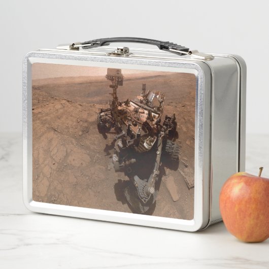 Selfie van Mars Curiosity Rood Marslandschap (In situ)