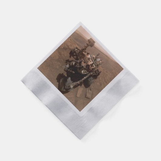 Selfie van Mars Curiosity Rood Marslandschap Servet (Hoek)