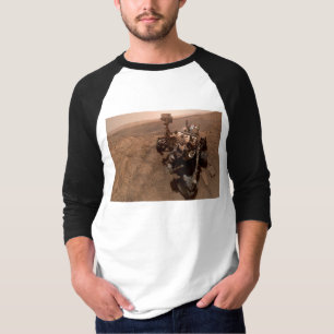 Selfie van Mars Curiosity Rood Marslandschap T-shirt
