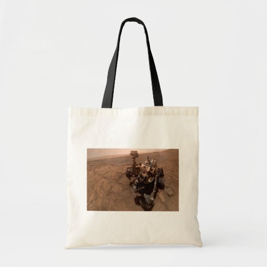 Selfie van Mars Curiosity Rood Marslandschap Tote Bag (Voorkant)