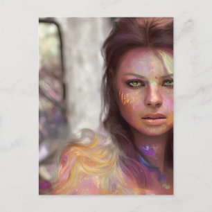 Selfie Woman Briefkaart