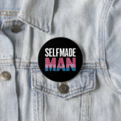 Selfmade Man Transgender Trans Pride Flag Transsex Ronde Button 7,6 Cm (In situ)