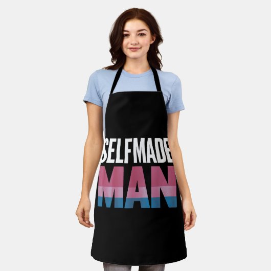 Selfmade Man Transgender Trans Pride Flag Transsex Schort (Gedragen)
