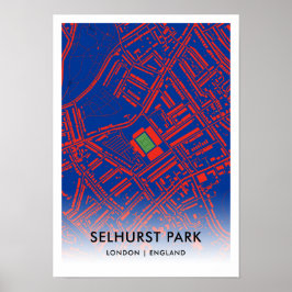Selhurst Park Stadium - thuisbasis van Crystal Pal Poster