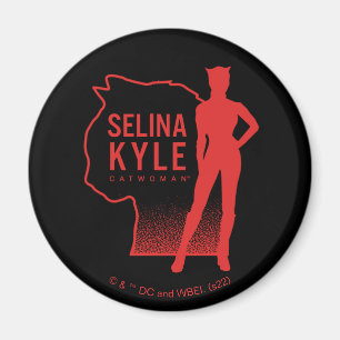 Selina Kyle Catoman Outline Logo Magneet