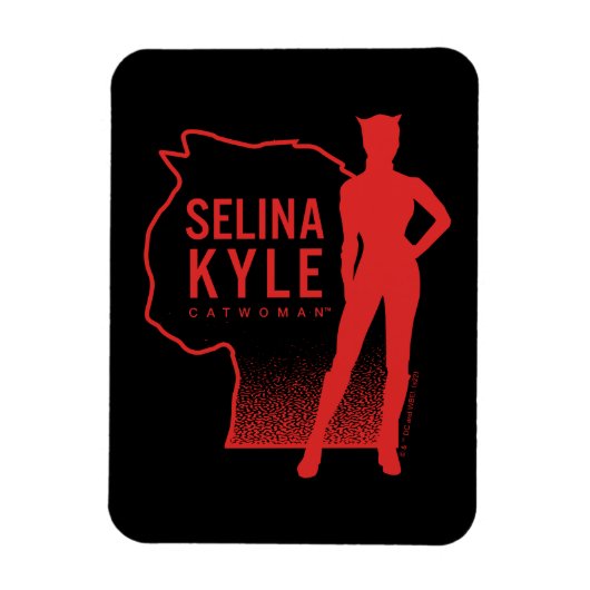 Selina Kyle Catoman Outline Logo Magneet (Verticaal)