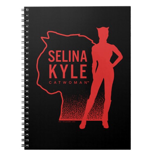 Selina Kyle Catoman Outline Logo Notitieboek (Voorkant)