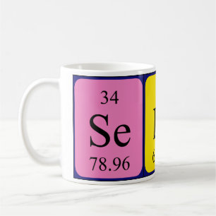 Selina nom de table périodique mug