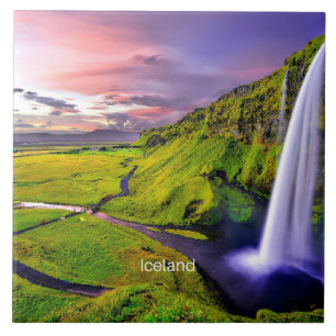 Seljalandfoss, IJsland Tegeltje