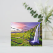Seljalandfoss, IJslands Briefkaart (Staand voorkant)