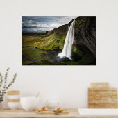 Seljalandsfoss Waterfall | IJsland Poster (Keuken)