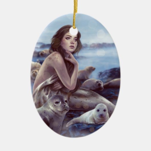 Selkie Keramisch Ornament (Voorkant)