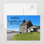 Selkirk Lighthouse, Briefkaart van New York (Voorkant / Achterkant)