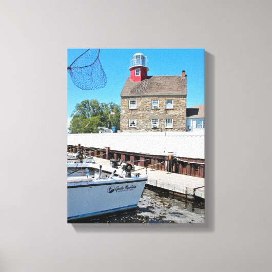 Selkirk Lighthouse, New York Wrapped Canvas (Voorkant)