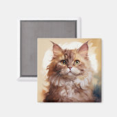 Selkirk Rex Breed Of Cat Magneet (Voorkant / Achterkant)