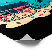 Sell Catcher Helmet With Face Mask Ice-cream Dripp Poster (Hoek)