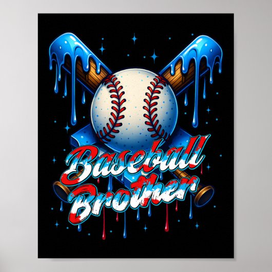 Sell Drip Brother Day Birthday Group Matching Fami Poster (Voorkant)