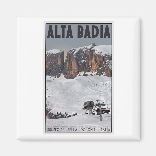 Sella Ronda - Alta Badia Magneet (Voorkant)