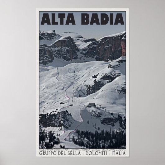 Sella Ronda - Alta Badia Run 20 Poster (Voorkant)