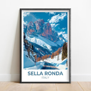 Sella Ronda Kunst - Passo Gardena Kunst - Sella Ro Poster
