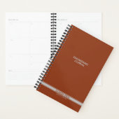 Selle Brown Classic Stripe Carnet Spiral (Devant avec enveloppe)