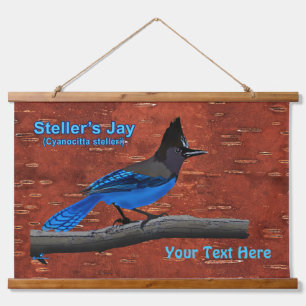 Seller's Jay op binnenste boog Hangend Wandkleed