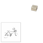 Sello De Caucho bicicleta Rubberstempel (Gestempeld)