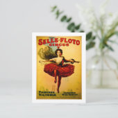  Sells-Floto Circus Poster Wire Walker Briefkaart (Staand voorkant)