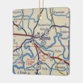 Selma AL  Map Keramisch Ornament (Links)
