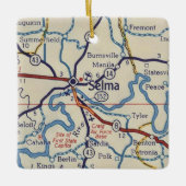 Selma AL  Map Keramisch Ornament (Voorkant)