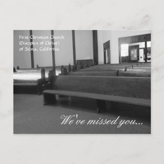 Selma First Christelijke Church "We hebben je gemi Briefkaart