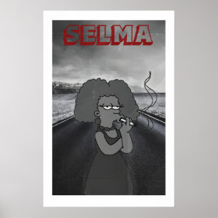 Selma Simpsons Movie Poster Kunstprint Retro TV Po