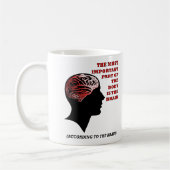 Selon la tasse drôle de cerveau (Gauche)