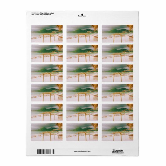 Selong Belanak Beach - Lombok - Indonesië Etiket (Full Sheet)