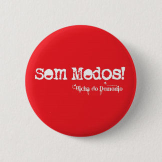 Sem Medos Vermelho Ronde Button 5,7 Cm