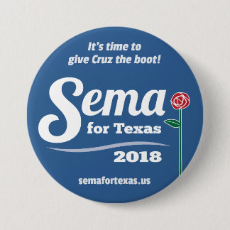 Sema voor Texas 2018 3-inch Button