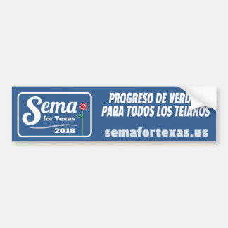 Sema voor Texas 2018-Bumpersticker Bumpersticker